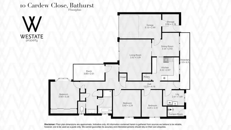 Floorplan of Homely house listing, 10 Cardew Close, Bathurst NSW 2795