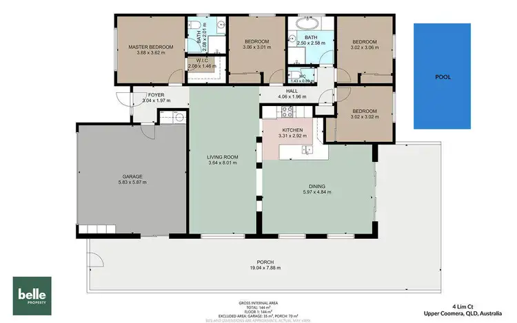 Floorplan of Homely house listing, 4 Lim Court, Upper Coomera QLD 4209