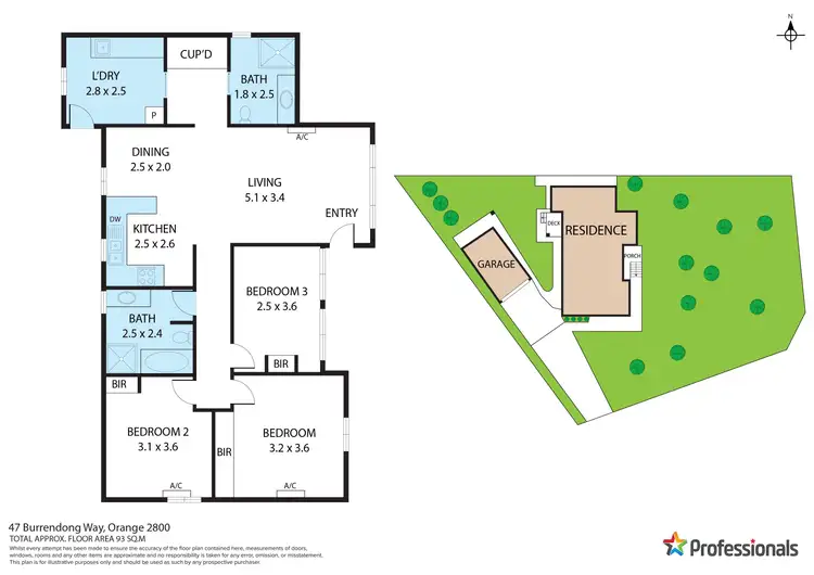 Floorplan of Homely house listing, 47 Burrendong Way, Orange NSW 2800