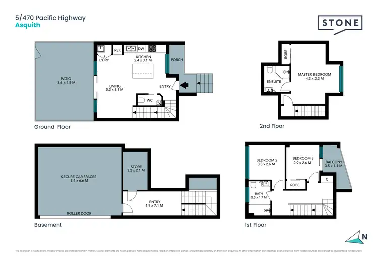 Floorplan of Homely townhouse listing, 5/470-472 Pacific Highway, Asquith NSW 2077