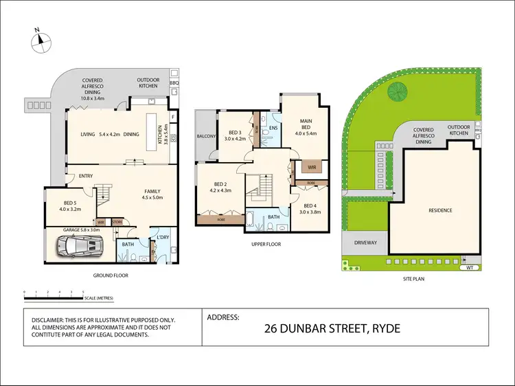 Floorplan of Homely semi-detached listing, 26 Dunbar Street, Ryde NSW 2112
