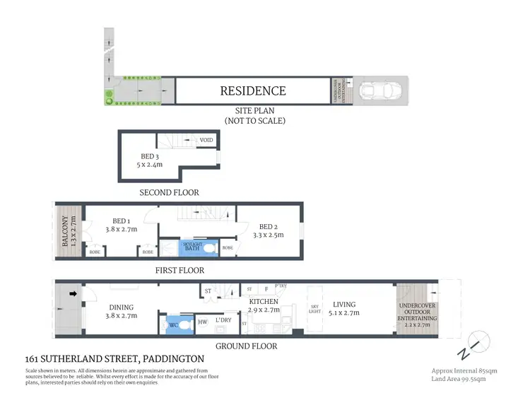 Floorplan of Homely house listing, 161 Sutherland Street, Paddington NSW 2021