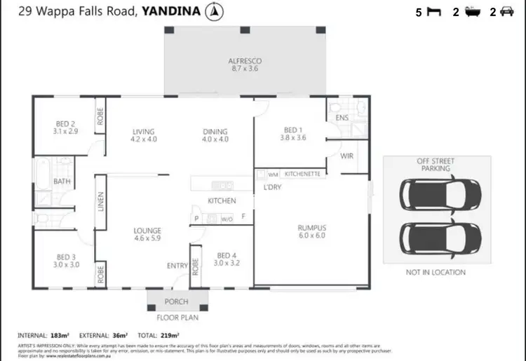 Floorplan of Homely house listing, 29 Wappa Falls Road, Yandina QLD 4561