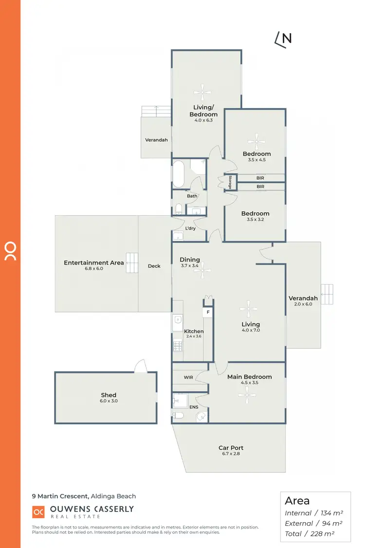 Floorplan of Homely house listing, 9 Martin Crescent, Aldinga Beach SA 5173