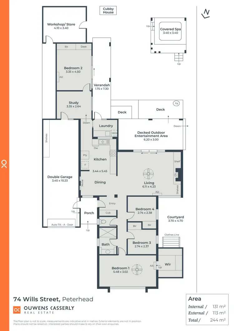 Floorplan of Homely house listing, 74 Wills Street, Peterhead SA 5016