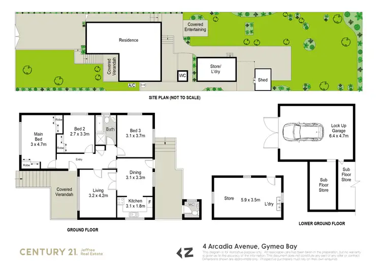 Floorplan of Homely house listing, 4 Arcadia Avenue, Gymea Bay NSW 2227