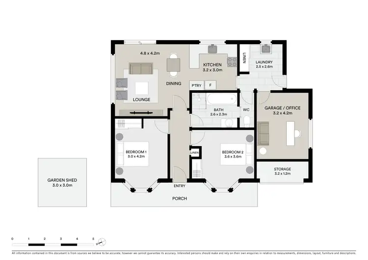 Floorplan of Homely unit listing, 1/22 Fleetwood Drive, Spreyton TAS 7310