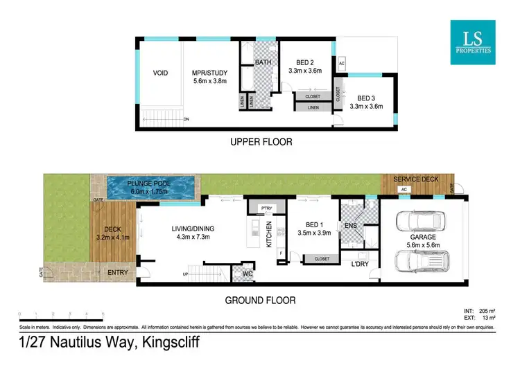 Floorplan of Homely townhouse listing, 1/27 Nautilus Way, Kingscliff NSW 2487