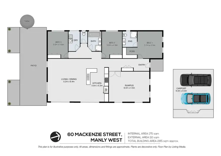 Floorplan of Homely house listing, 60 Mackenzie Street, Manly West QLD 4179