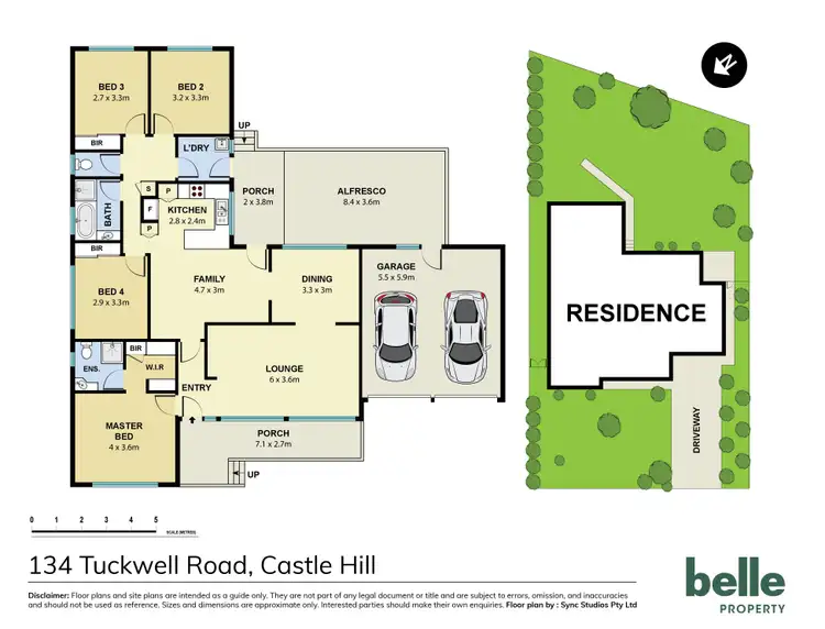 Floorplan of Homely house listing, 134 Tuckwell Road, Castle Hill NSW 2154