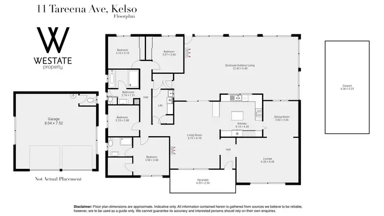 Floorplan of Homely house listing, 11 Tareena Avenue, Kelso NSW 2795