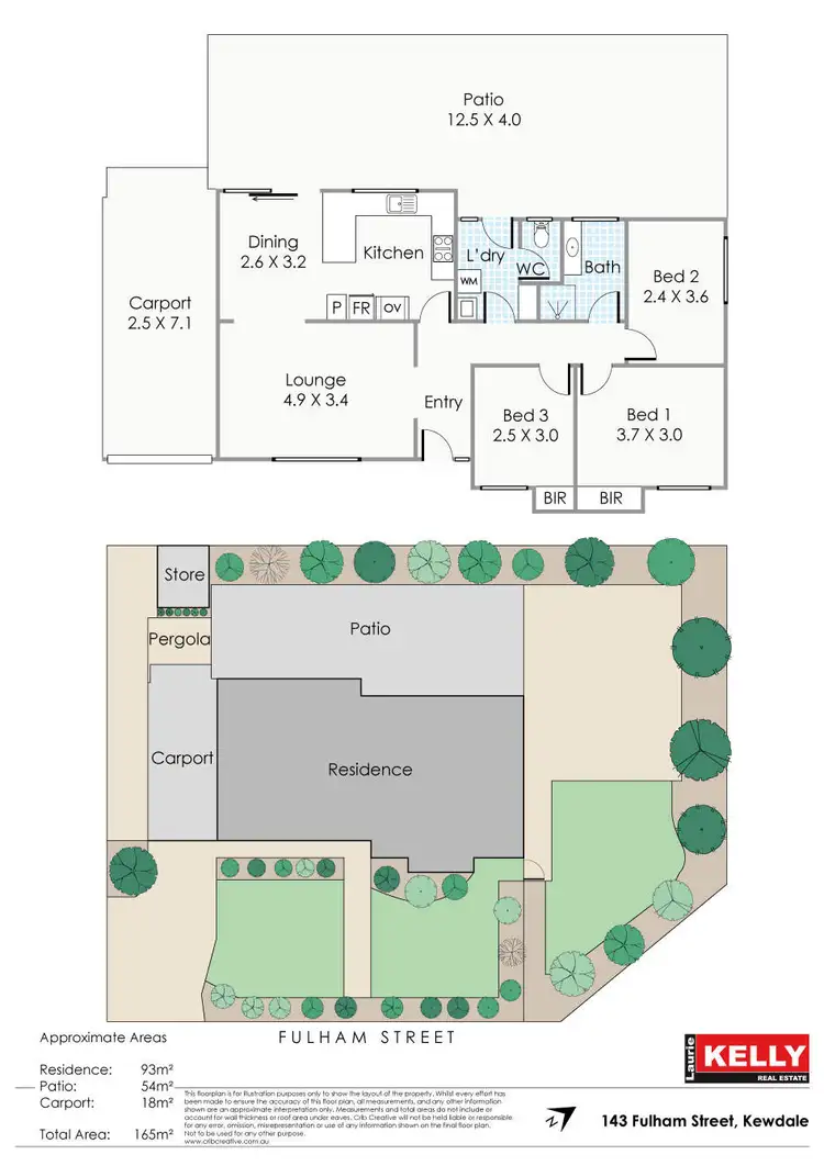 Floorplan of Homely house listing, 143 Fulham Street, Kewdale WA 6105