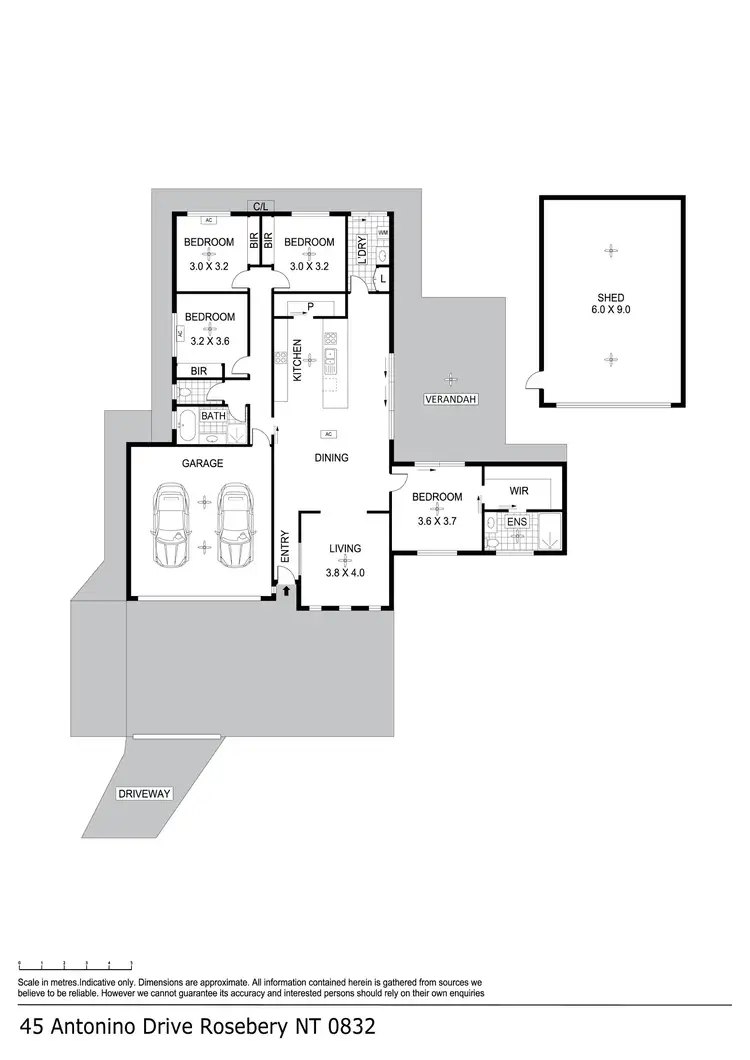 Floorplan of Homely house listing, 45 Antonino Drive, Rosebery NT 832