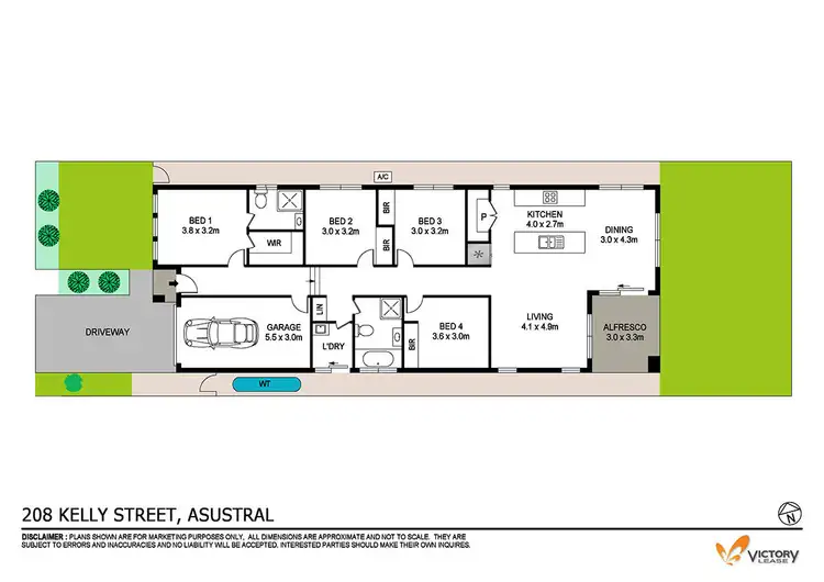 Floorplan of Homely house listing, 208 Kelly Street, Austral NSW 2179