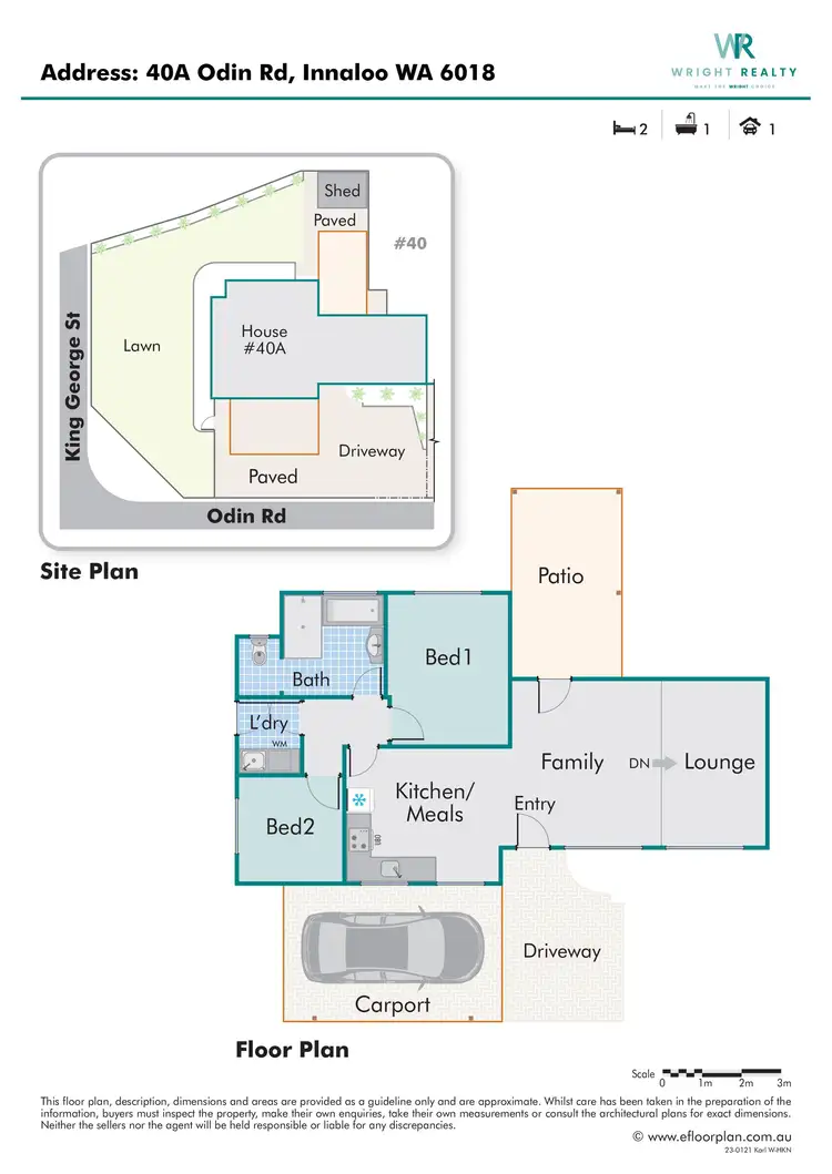 Floorplan of Homely house listing, 40A Odin Road, Innaloo WA 6018