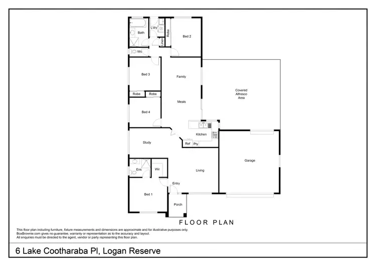 Floorplan of Homely house listing, 6 Lake Cootharaba Place, Logan Reserve QLD 4133