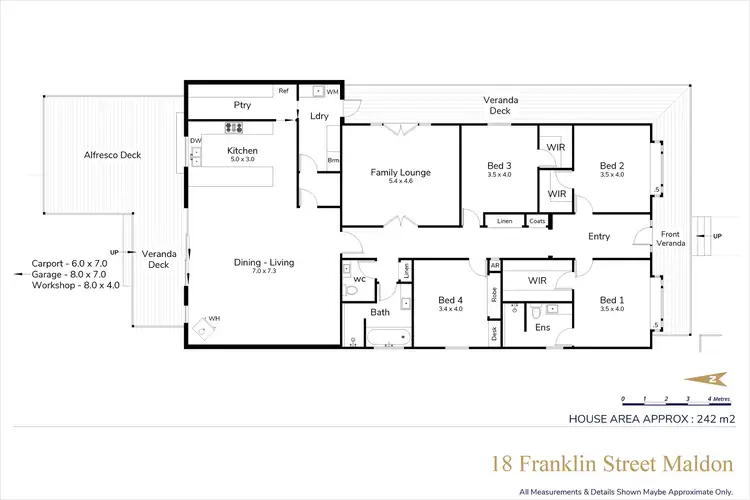 Floorplan of Homely house listing, 18 Franklin Street, Maldon VIC 3463
