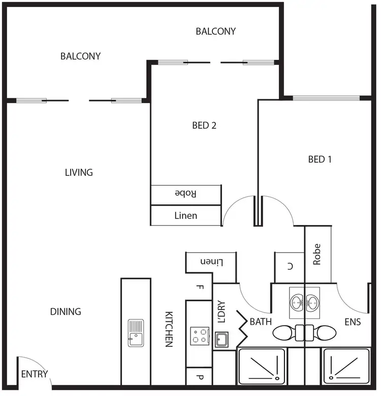 Floorplan of Homely apartment listing, 124/5 Burnie Street, Lyons ACT 2606