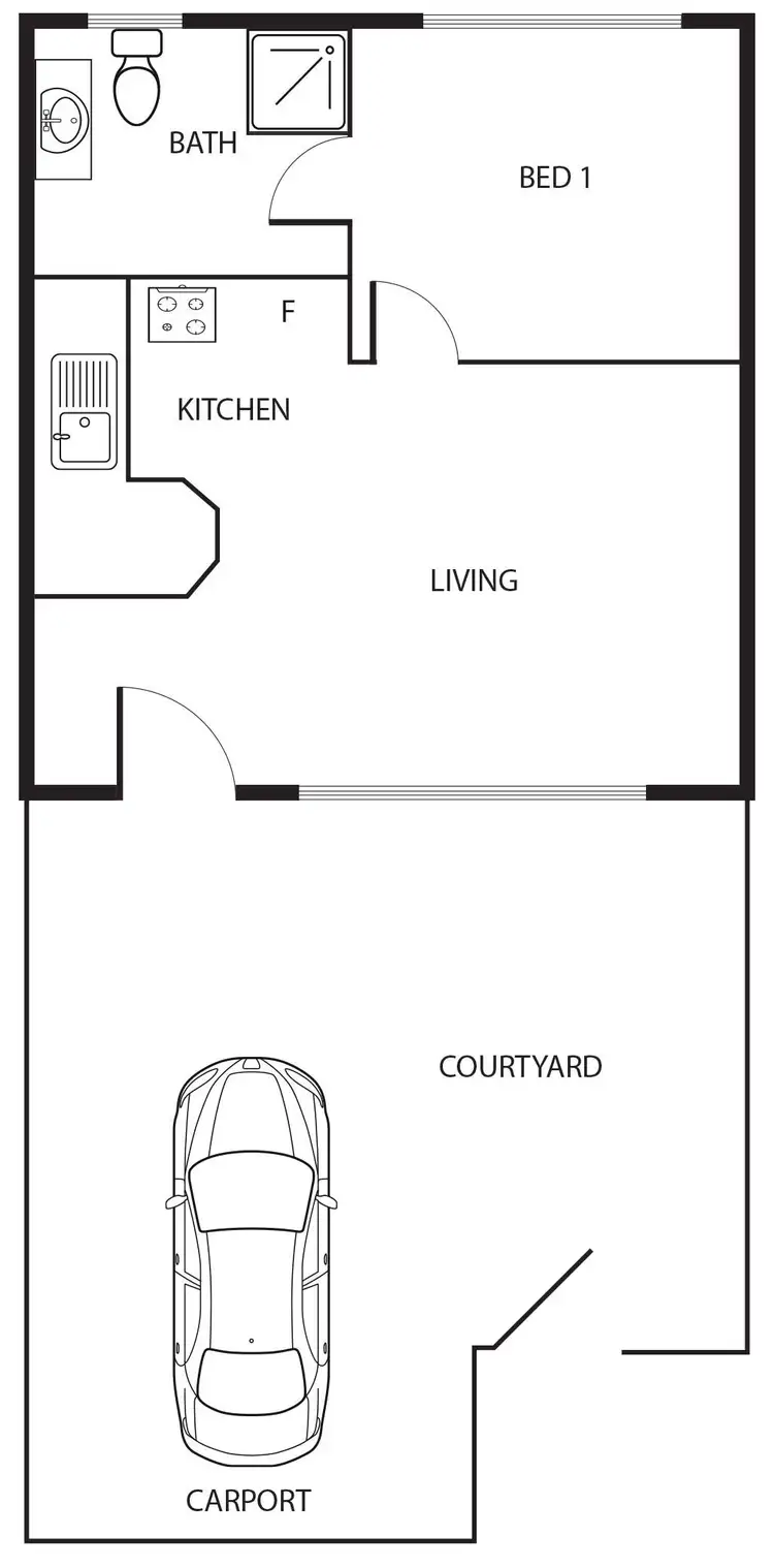 Floorplan of Homely unit listing, 2/8 Davison Street, Crestwood NSW 2620