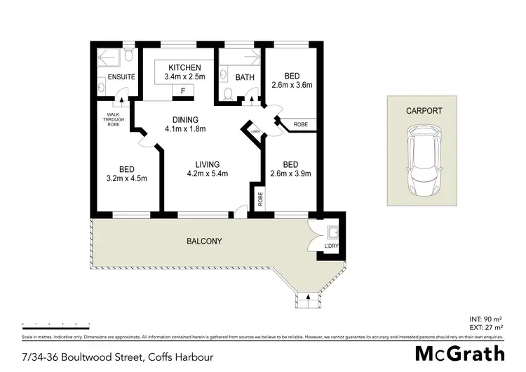 Floorplan of Homely unit listing, 7/34-36 Boultwood Street, Coffs Harbour NSW 2450