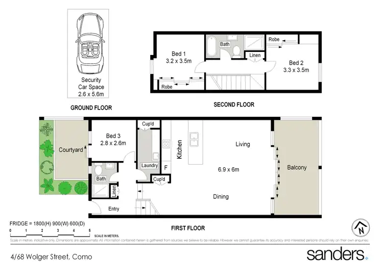 Floorplan of Homely apartment listing, 4/68 Wolger Street, Como NSW 2226