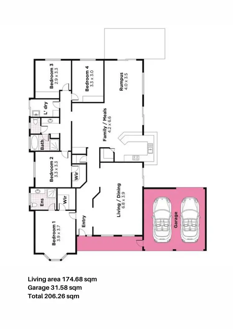 Floorplan of Homely house listing, 18 Everest Avenue, Andrews Farm SA 5114