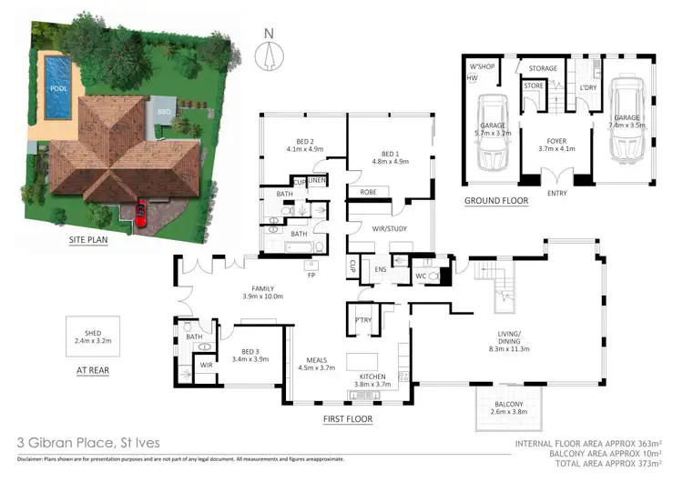 Floorplan of Homely house listing, 3 Gibran Place, St Ives NSW 2075