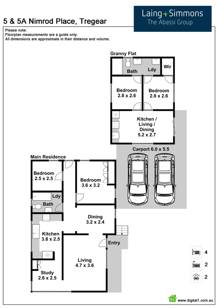Floorplan of Homely house listing, 5 & 5A Nimrod Place, Tregear NSW 2770