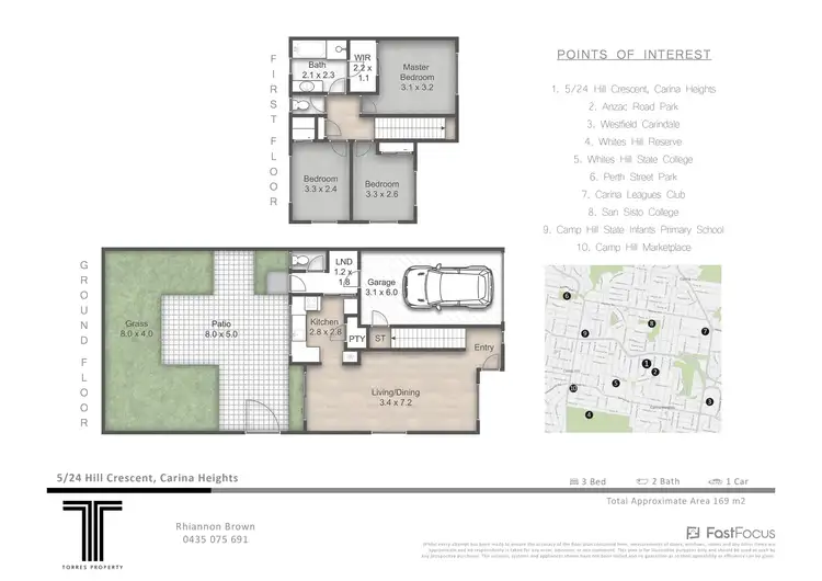 Floorplan of Homely townhouse listing, 5/24 Hill Crescent, Carina Heights QLD 4152
