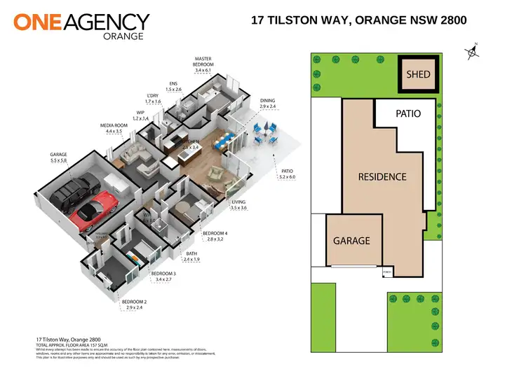 Floorplan of Homely house listing, 17 Tilston Way, Orange NSW 2800