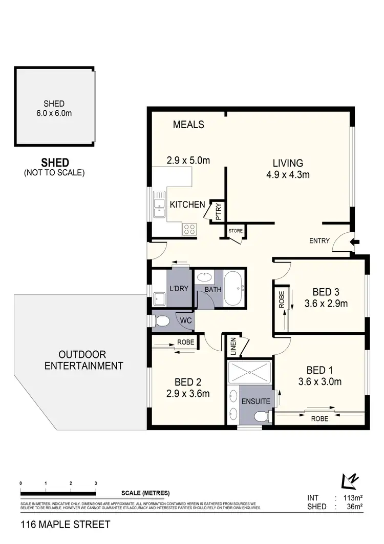 Floorplan of Homely house listing, 116 Maple Street, Golden Square VIC 3555