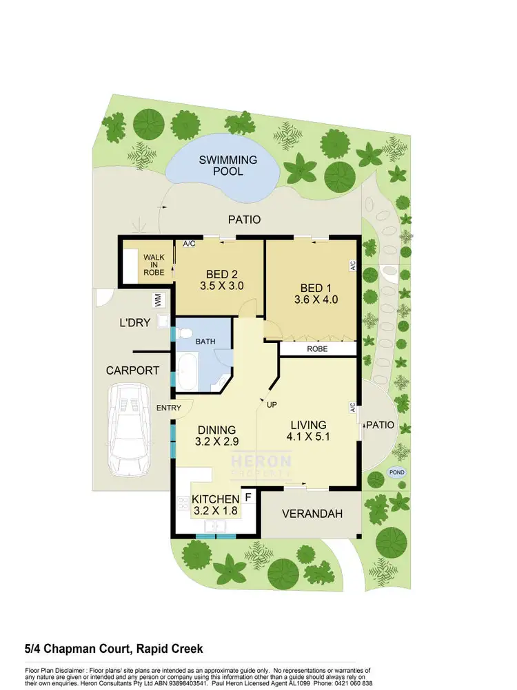 Floorplan of Homely unit listing, 5/4 Chapman Court, Rapid Creek NT 810