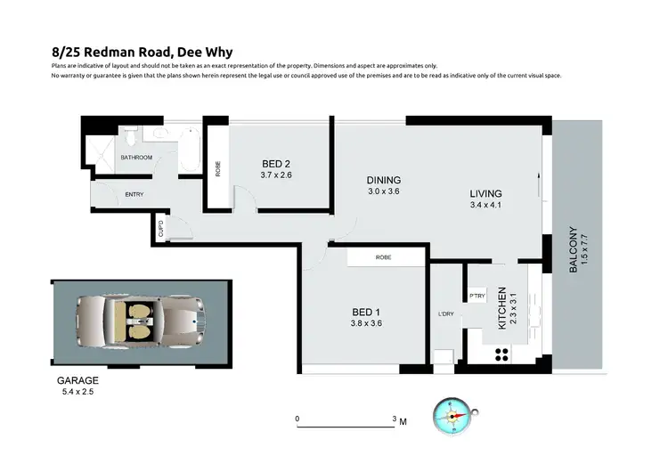 Floorplan of Homely apartment listing, 8/25 Redman Road, Dee Why NSW 2099