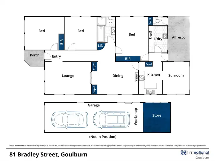 Floorplan of Homely house listing, 81 Bradley Street, Goulburn NSW 2580