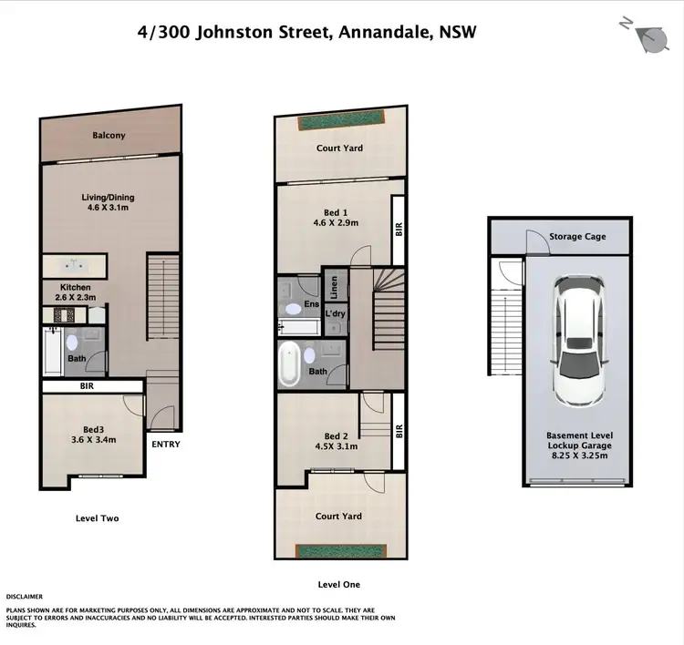 Floorplan of Homely townhouse listing, 4/300 Johnston Street, Annandale NSW 2038