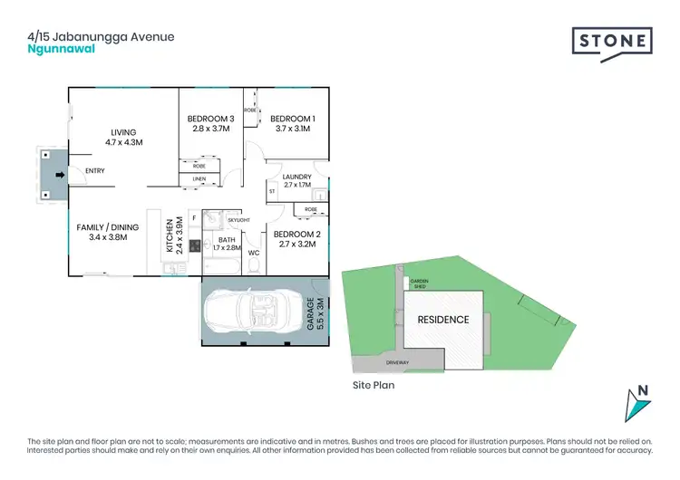 Floorplan of Homely townhouse listing, 4/15 Jabanungga Avenue, Ngunnawal ACT 2913