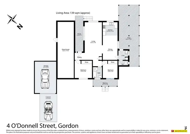 Floorplan of Homely house listing, 4 O'Donnell Street, Gordon VIC 3345
