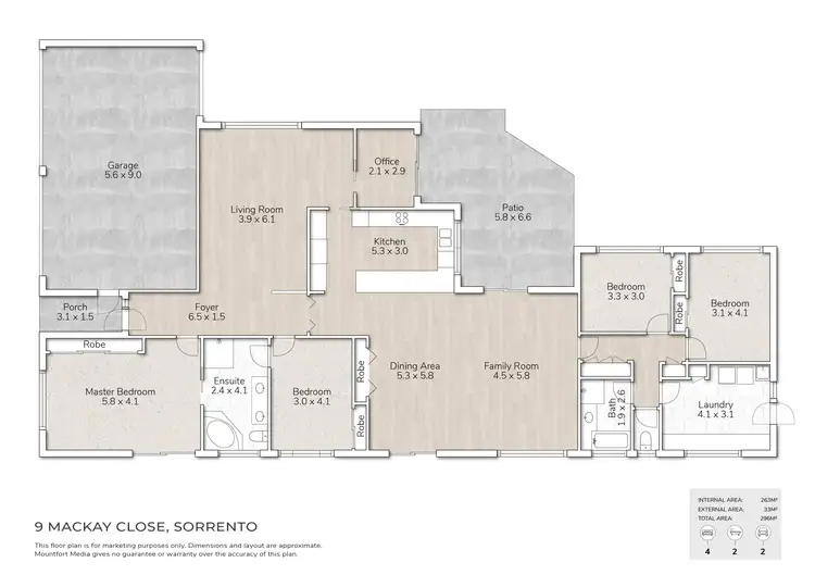 Floorplan of Homely house listing, 9 MacKay Close, Sorrento QLD 4217