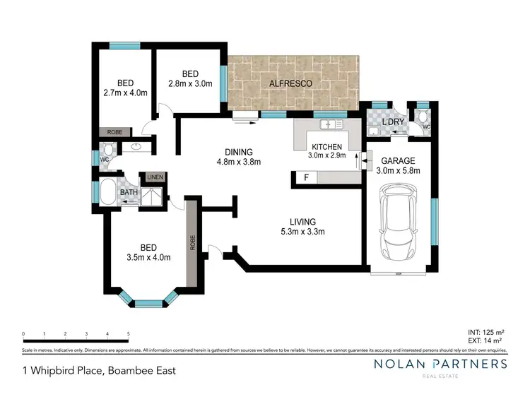 Floorplan of Homely house listing, 1 Whipbird Place, Boambee East NSW 2452