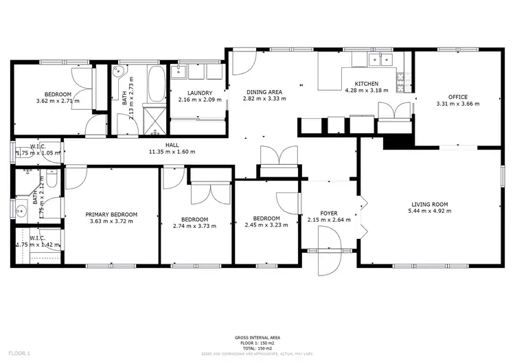 Floorplan of Homely house listing, 16 Thoopara Place, Orange NSW 2800