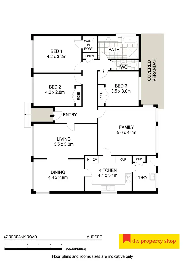 Floorplan of Homely house listing, 47 Redbank Road, Mudgee NSW 2850