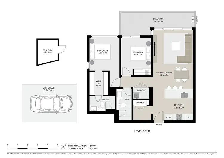 Floorplan of Homely apartment listing, 401/1A Burroway Road, Wentworth Point NSW 2127