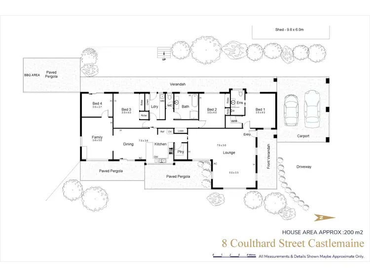 Floorplan of Homely house listing, 8-12 Coulthard Street, Castlemaine VIC 3450