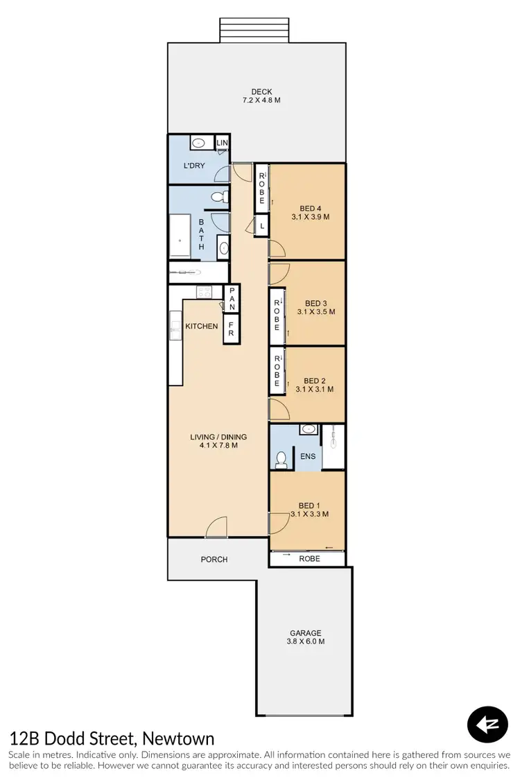 Floorplan of Homely house listing, 12B Dodd Street, Newtown QLD 4350