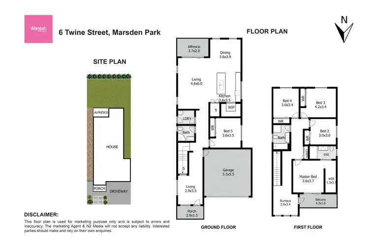 Floorplan of Homely house listing, 6 Twine Street, Marsden Park NSW 2765