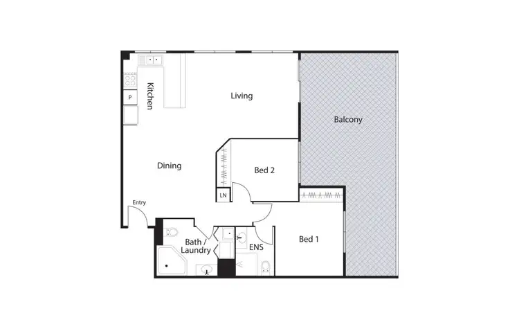 Floorplan of Homely apartment listing, 59/11 Fawkner Street, Braddon ACT 2612