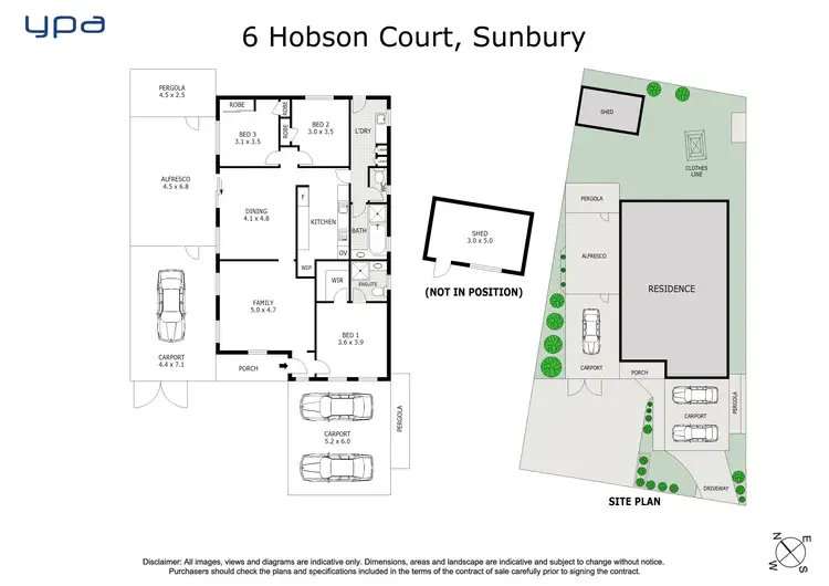 Floorplan of Homely house listing, 6 Hobson Court, Sunbury VIC 3429