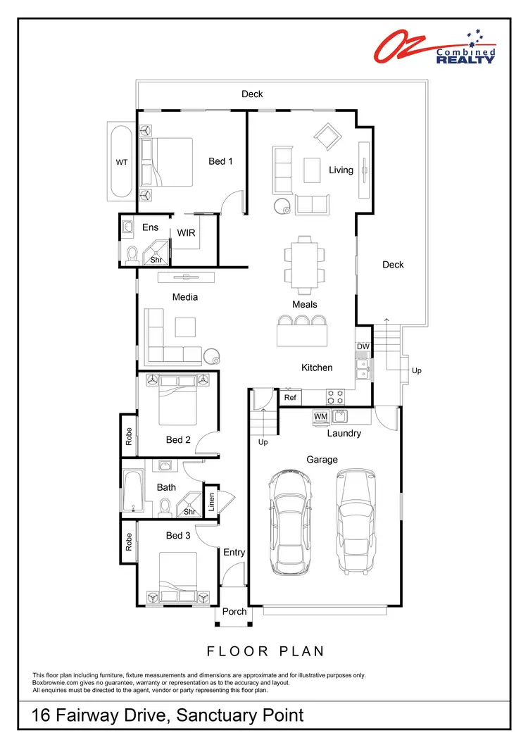 Floorplan of Homely house listing, 16 Fairway Drive, Sanctuary Point NSW 2540