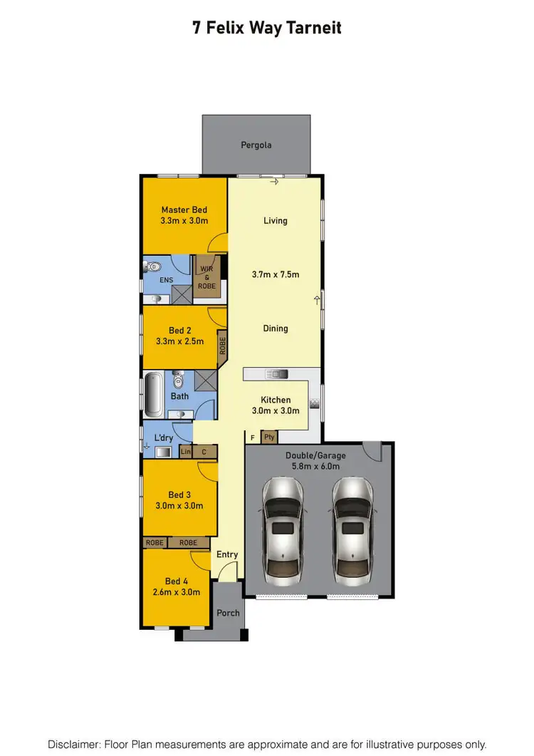 Floorplan of Homely house listing, 7 Felix Way, Tarneit VIC 3029