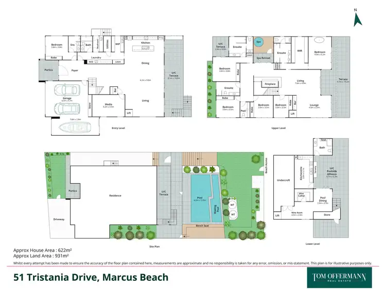 Floorplan of Homely house listing, 51 Tristania Drive, Marcus Beach QLD 4573